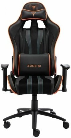 Компьютерное кресло ZONE 51 Gravity игровое, обивка: искусственная кожа/текстиль, цвет: black/orange