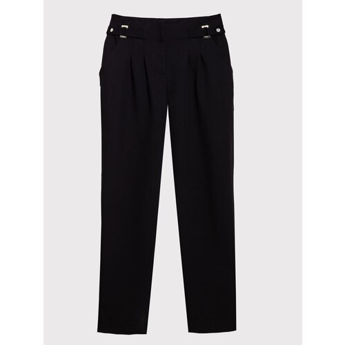 фото Школьные брюки галифе sly, классический стиль, карманы, размер 146, черный