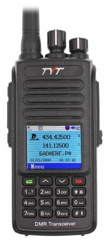 Цифровая рация TYT MD-UV390 DMR 10W AES-256 TYPE-C Без GPS