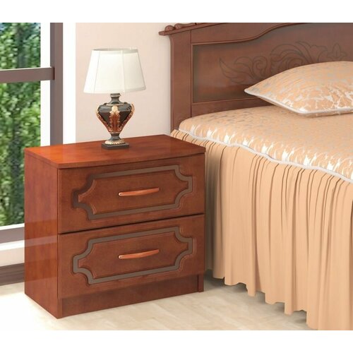 Тумба прикроватная Лак орех, с ящиками в спальню, в гостиную, в прихожую, в детскую, в офис