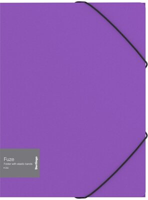 Папка на резинке Berlingo "Fuze" А4, 600мкм, фиолетовая 306324