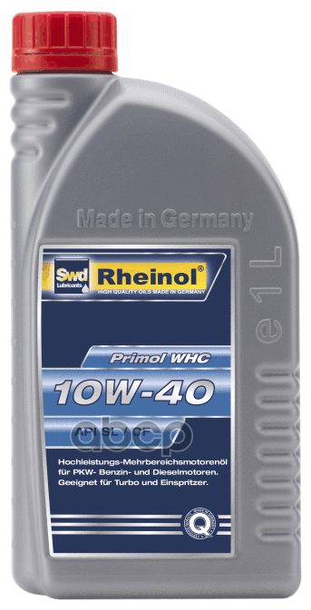 SWD Rheinol Swd Rheinol Primol Whc 10W-40 (Sl/Cf/A3/B4) П/Синт. 1Л. Масло Моторное