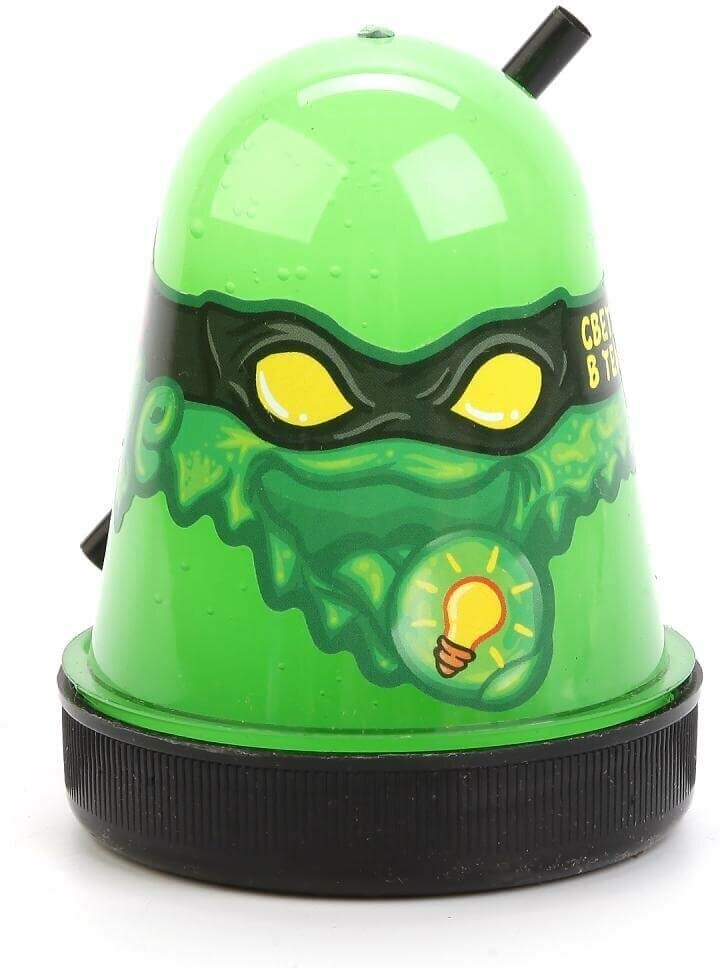 Слайм "Slime "Ninja" светится в темноте, зеленый, 130 г. S130-18