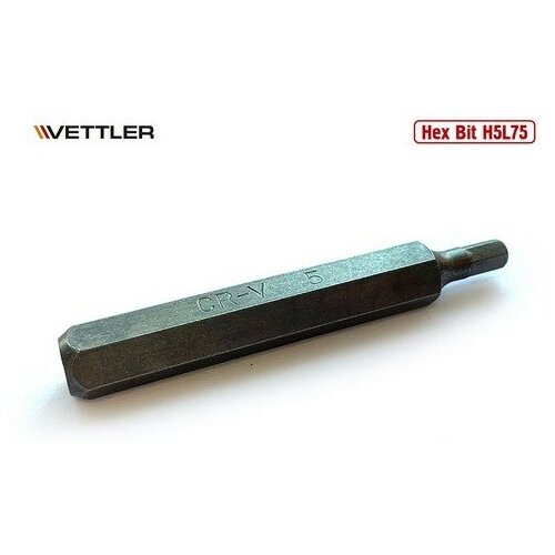 VETTLER Бита вставка шестигранная 5мм 3/8 длина 75мм VETTLER