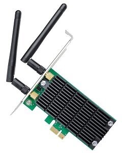 Сетевая карта Wi-Fi TP-LINK Archer T4E AC1200 (802.11ac, 2.4/5 ГГц, 1167 Мбит/с, PCI-E)