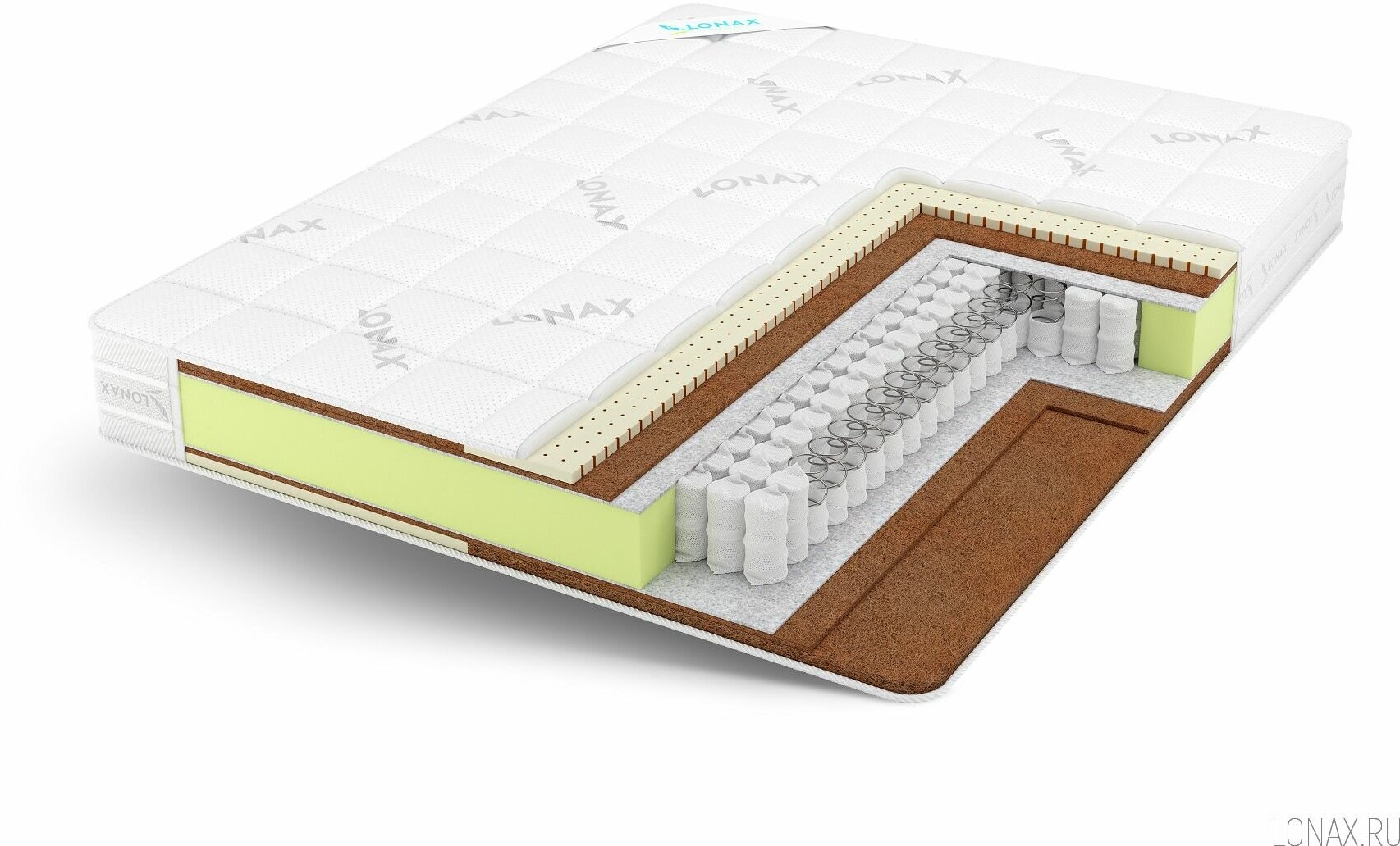 Матрас Lonax Duet Cocos-Medium TFK (160 / 190)