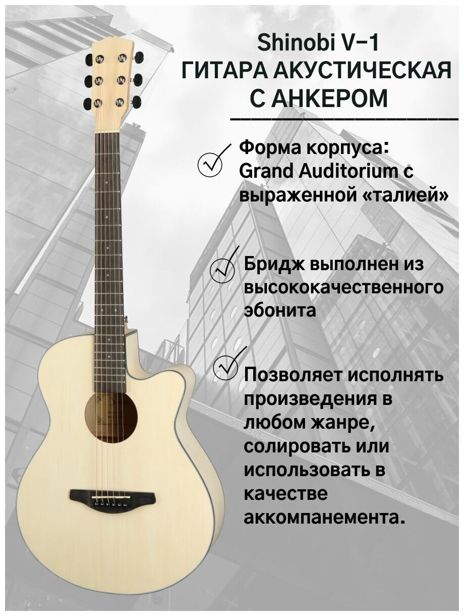 Shinobi V-1 Гитара акустическая