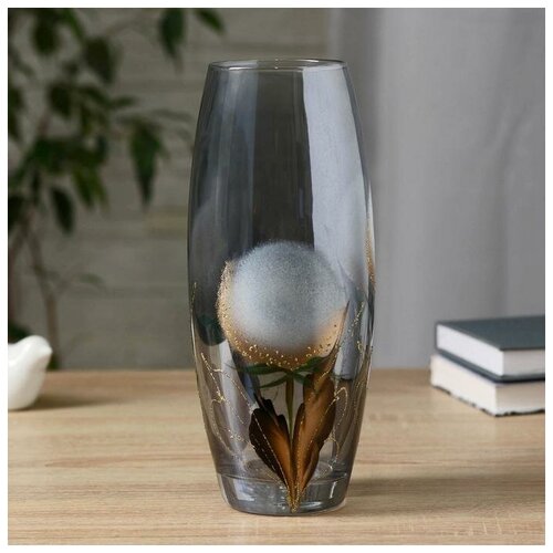 Ваза FLORA 'Бриз голубой' d-8см 11,5х26 см