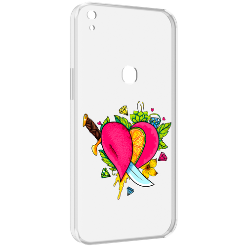 Чехол MyPads Фруктовое сердце для Alcatel SHINE LITE 5080X 5.0 задняя-панель-накладка-бампер