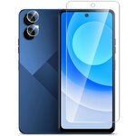 Защитное стекло на Tecno Camon 19 Neo (Техно Камон 19 Нео) гибридное - пленка + стекловолокно на Экран и Камеру прозрачное Hybrid Glass Miuko - изображение