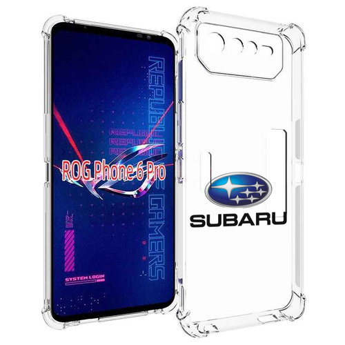 Чехол MyPads subaru-4 мужской для Asus ROG Phone 6 Pro задняя-панель-накладка-бампер