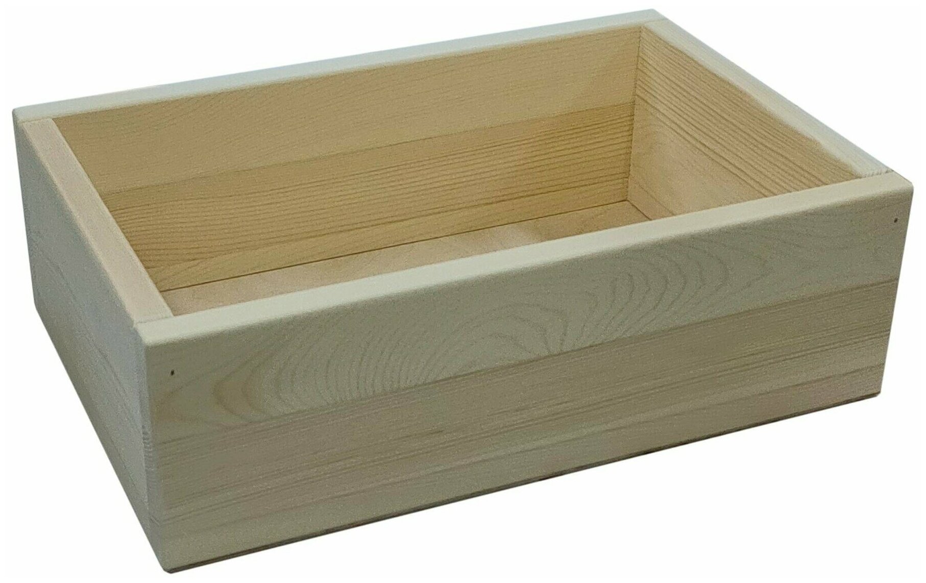 Деревянный ящик 32,8х21,8х10,4 см, 2 шт, ZELwoodBOX, неокрашенный - фотография № 3
