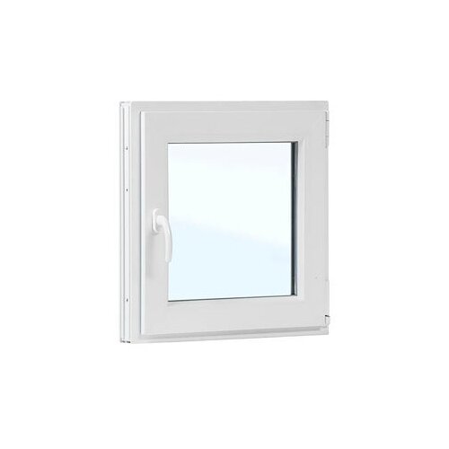 Пластиковое окно ПВХ SCHMITZ поворотное с ручкой, правое, высота 500 мм ширина 500 мм, одностворчатое, 3-х камерный профиль