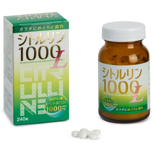 Цитруллин малат, витамины спортивное питание, аминокислоты для энергии и выносливости, 1000 мг, 240 таблеток