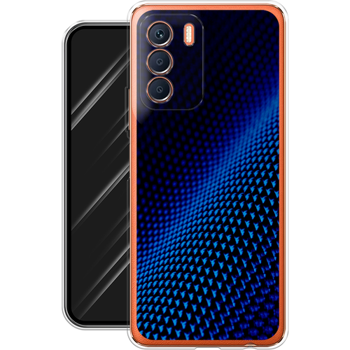 Силиконовый чехол на Infinix Zero 5G 2023 / Инфиникс Зеро 5G 2023 Синий карбон силиконовый чехол на infinix zero 5g 2023 инфиникс зеро 5g 2023 милые коровки прозрачный