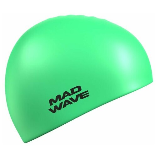 фото Шапочка для плавания силиконовая mad wave neon silicone solid