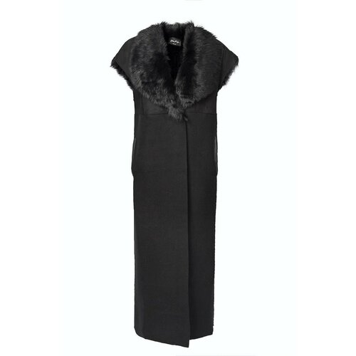 фото Жилет andrea ya'aqov, средняя длина, размер xl, черный