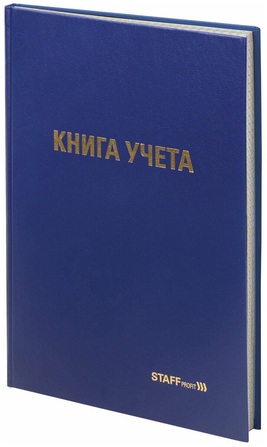 Книга учета Staff 96 листов, клетка, твердая, бумвинил, типографский блок, А4 200х290 мм (130214)