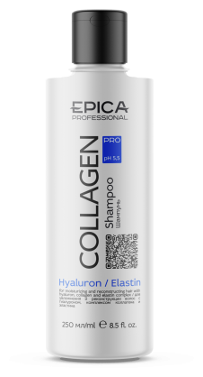 Epica Professional Collagen PRO Шампунь для увлажнения и реконструкции волос, 250 мл.