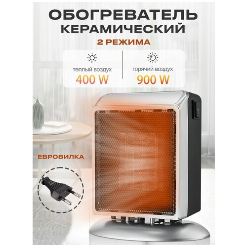 Электрический керамический обогреватель 2 режима работы 186700₽