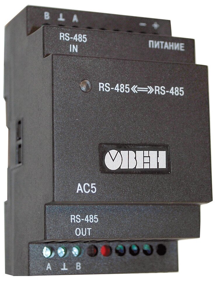 АС5 повторитель интерфейса RS-485 c гальванической изоляцией овен
