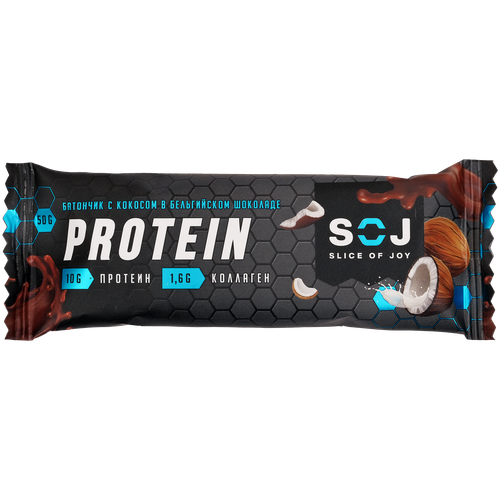 фото Протеиновый батончик "protein soj" со вкусом кокоса 50г