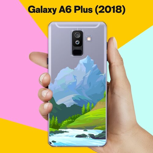 Силиконовый чехол на Samsung Galaxy A6 Plus (2018) Гора / для Самсунг Галакси А6 Плюс