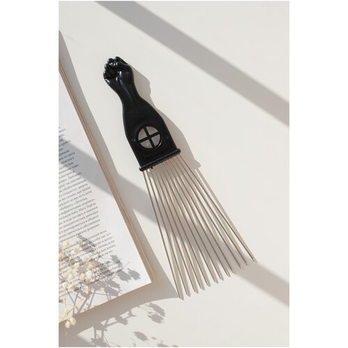 Расческа афропик с металлическими зубцами 23 см