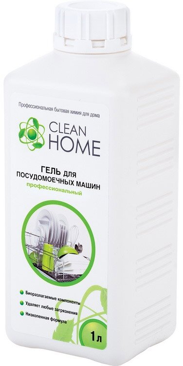 Clean Home Гель для посудомоечных машин профессиональный, 1 л, CLEAN HOME