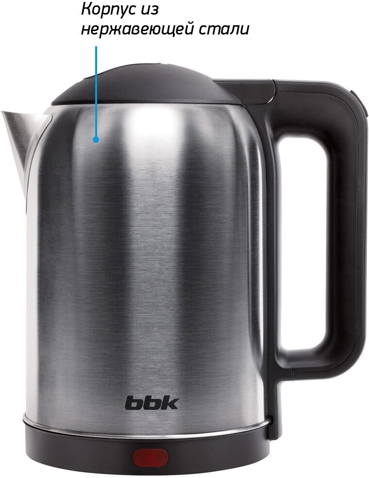 Чайник BBK EK1809S Stainless Steel/BL - фото №2