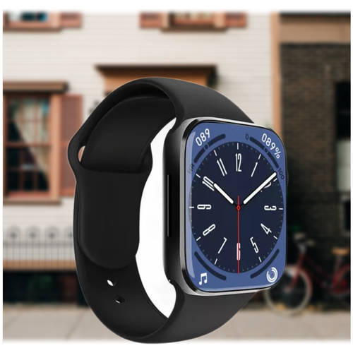 Смарт-часы Series8 WY88 Max, 1,99 дюйма, IP67, водонепроницаемые Смарт-часы с пульсометром, тонометром, Смарт-часы (Android  iOS)/ черный (black)