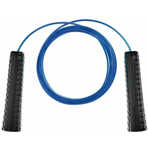 Скакалка для фитнеса BRADEX, взрослая, скоростная, металлическая, 3 метра, синяя скакалка скоростная srp 445 3 метра синяя e42313