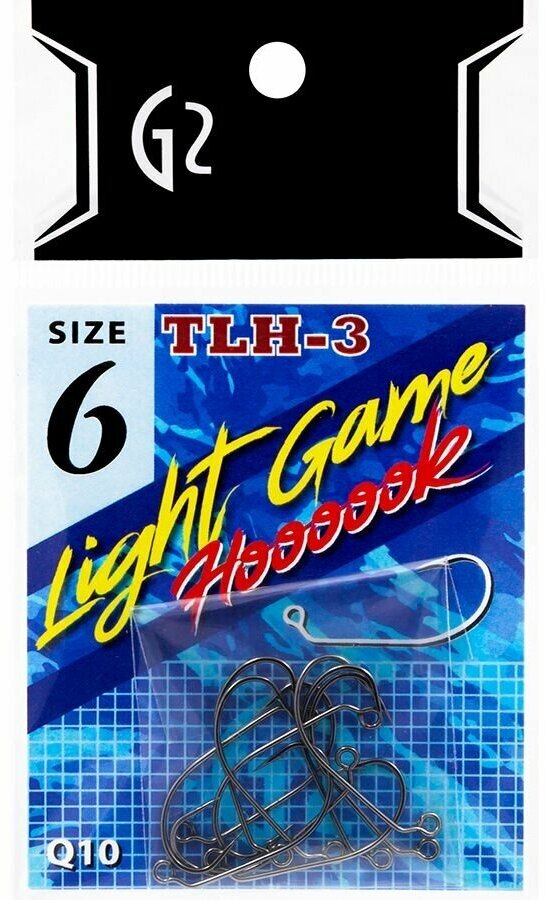 Крючки форелевые для джиг-головок G2 Light Game Hook #6 (1уп/10шт)