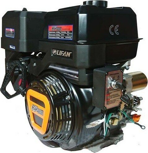 Бензиновый двигатель LIFAN KP460E 20 л. с. (вал 25 мм, электростартер)