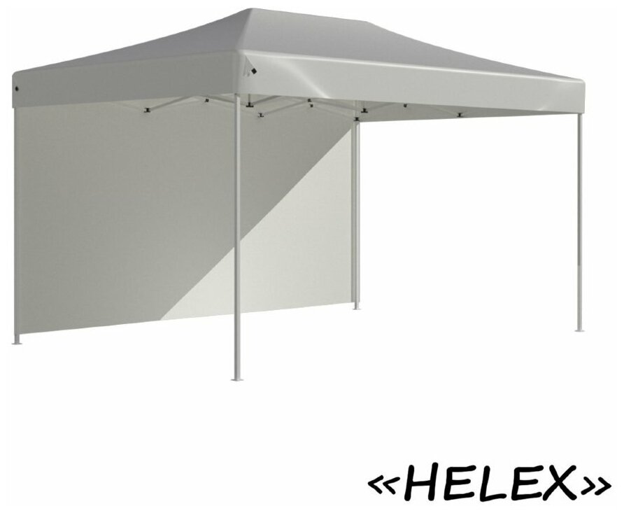 Helex Тент-шатер быстросборный Helex 4335 3x4,5х3м полиэстер белый - фотография № 14