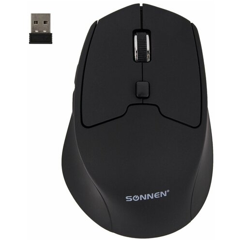 Мышь беспроводная Soft Touch V33USB 800 1200 1600dpi 6 кнопок оптическая черная 154200₽