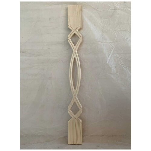 Балясина плоская декоративная №2 / Сорт - АВ / 900х90х18 мм / для лестниц и ограждений