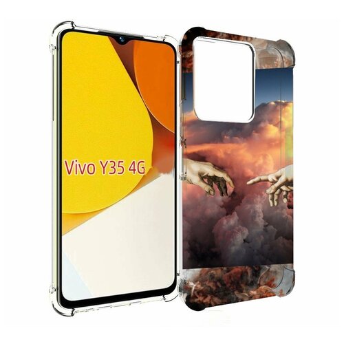 Чехол MyPads красивая-картина для Vivo Y35 4G 2022 / Vivo Y22 задняя-панель-накладка-бампер