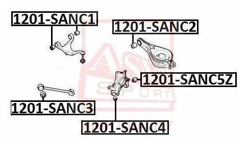 Сайлентблок ASVA 1201SANC4