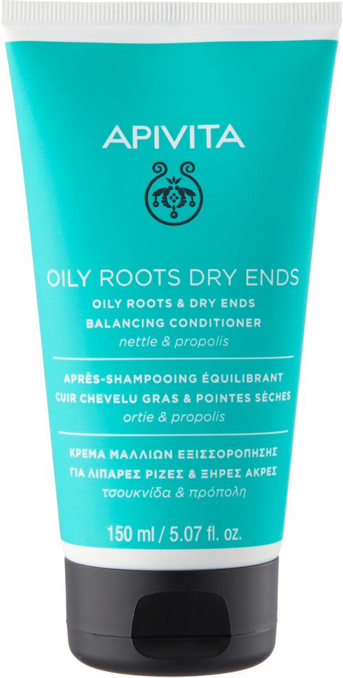Apivita Кондиционер для волос Oily Roots & Dry Ends Balancing Conditioner балансирующий жирные корни и сухие кончики, 150 мл