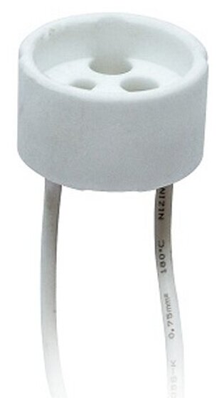 Патрон керамический для лампы на цоколе GU10 UNIEL ULH-GU10-Ceramic-15cm