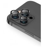 Защитное стекло Uniq Optix Camera Lens protector Aluminium (3 шт.) 0.25 мм для камеры iPhone 13 Pro/13 Pro Max, Graphite (IP13P-13PM-LENSGRP) - изображение