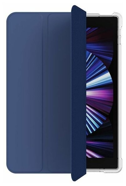 Чехол-книжка VLP Dual Folio для iPad 7/8/9 (2021), полиуретан, темно-синий