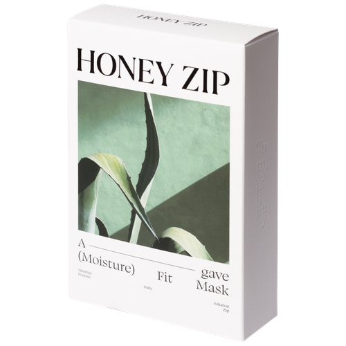 HONEY ZIP набор Тканевая маска для лица агава Agave Moisture Fit Mask, 30 гр * 10 шт