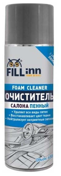 Очиститель салона Fill Inn FL052, пенный, 650 мл