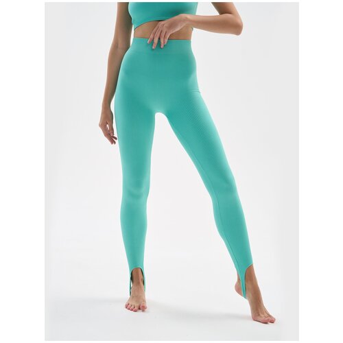 фото Леггинсы mademoiselle 1540 legging with strips rib baby blue l/xl
