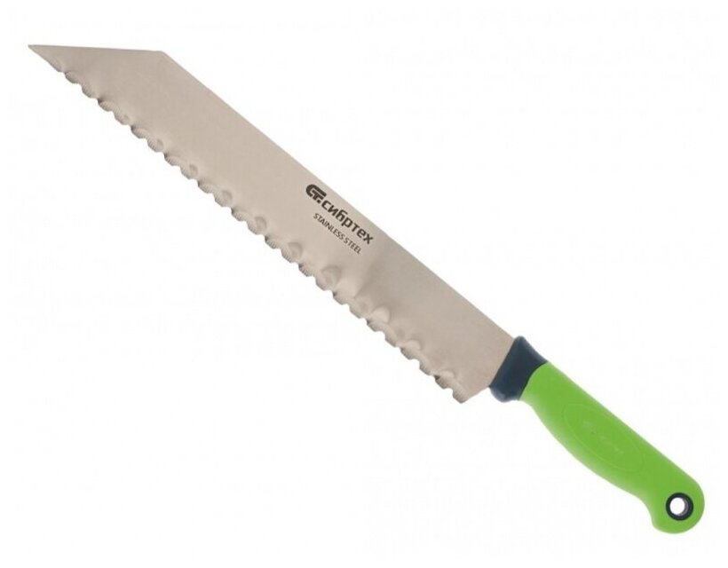Нож для теплоизоляционных панелей Сибртех лезвие 39 мм, обрезиненная рукоять (79025)