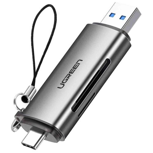 Картридер UGREEN USB-C + USB-A 3.0 для карт памяти TF/SD (50706)