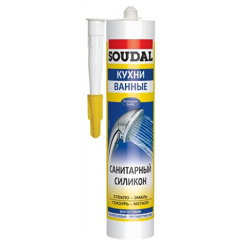 Санитарный силиконовый герметик Soudal 105897