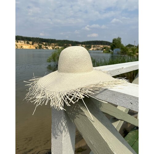 фото Шляпа , размер 54-58, бежевый own accessories